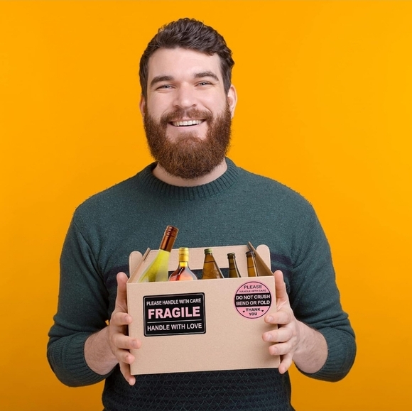 🔹️50 pack Fragile Stickers for shipping ✨️🖤 - Picture 7 of 9